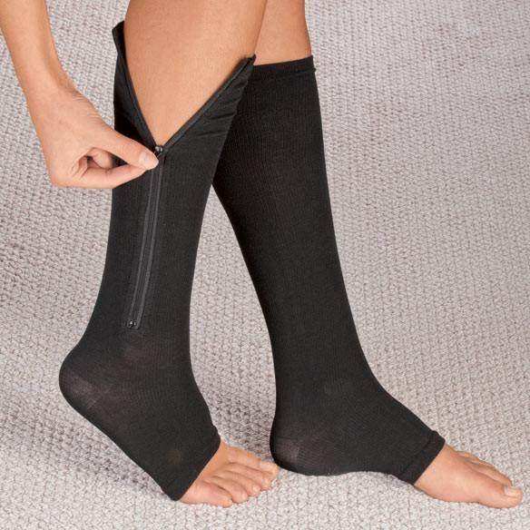Zippered Compression Socks Support Stockings 20-30 mmHg - Best Compression Socks Sale